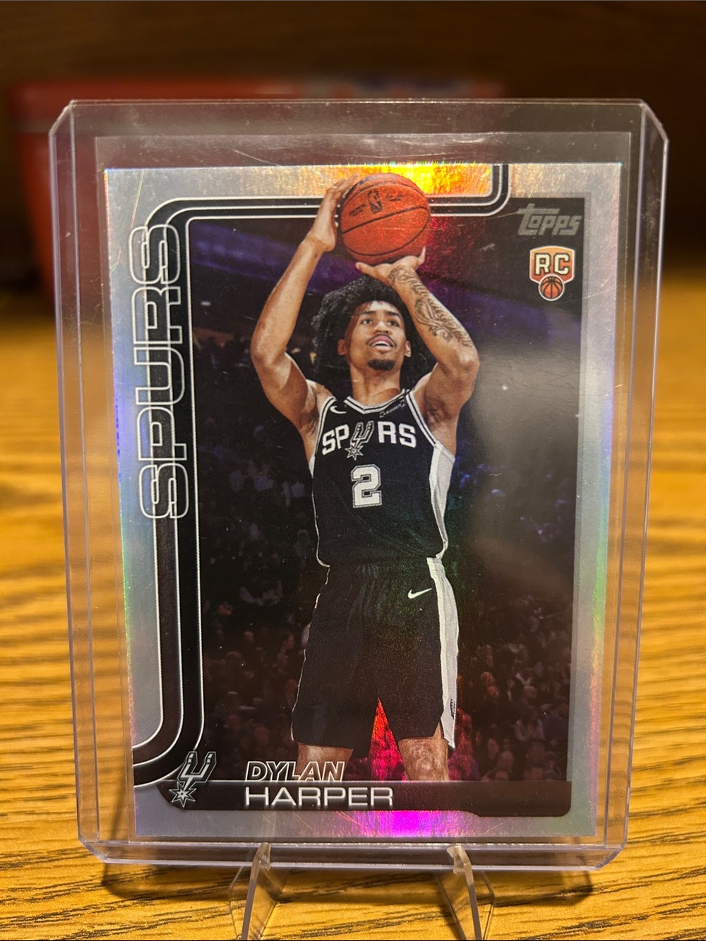 Topps San Antonio Spurs Dylan Harper Rookie Card Rainbow Foil